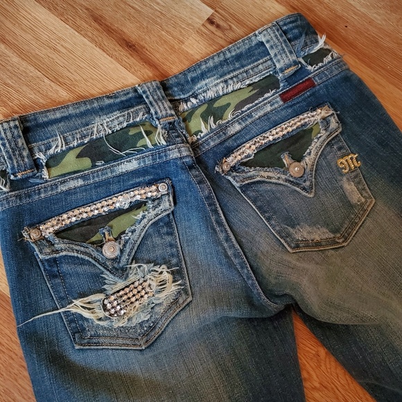 Miss Me Denim - ❗PRICE DROP!! Miss Me Camo & Rhinestone Jean's